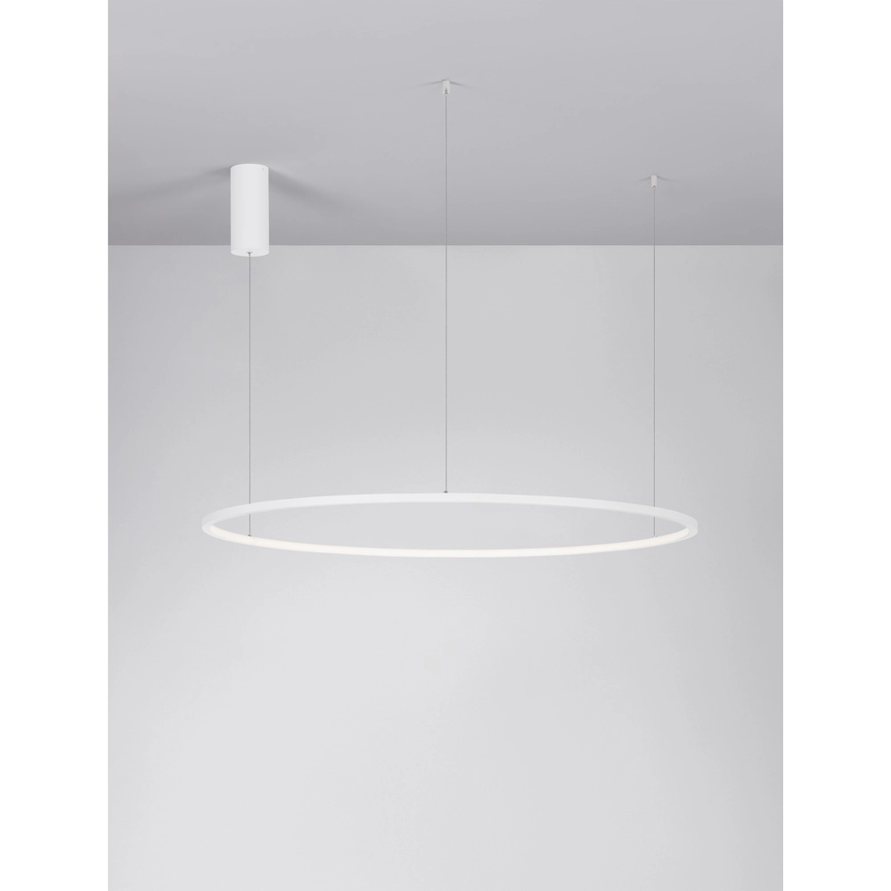 Ronde hanglamp Tarquin wit Ø 100cm
