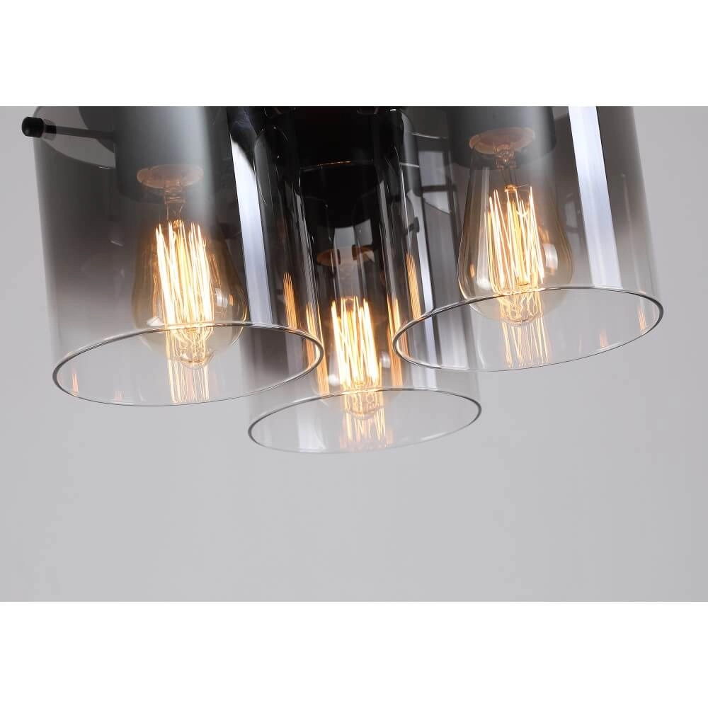 Zwarte plafondlamp Sweden 3-lichts Searchlight 5053423271651