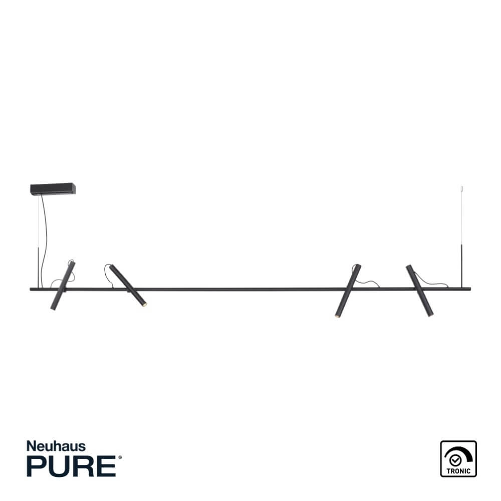 Design hanglamp Pure Tutua zwart Paul Neuhaus 4012248365540