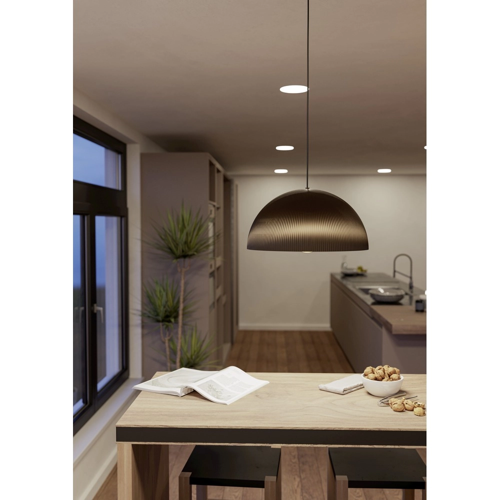 Design hanglamp Gaetano 2 brons met wit Ø 40cm Eglo 9008606391585