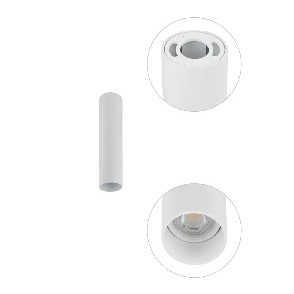 Witte smalle plafondspot Fourty S Lyora 5903139107341