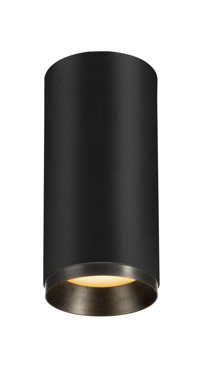 Opbouwspot Numinos M cilinder zwart 2700K - 60gr