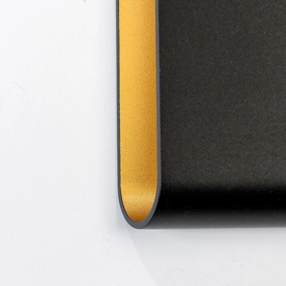 Wandlamp Diaz L Zwart met goud Artdelight 8720701100299