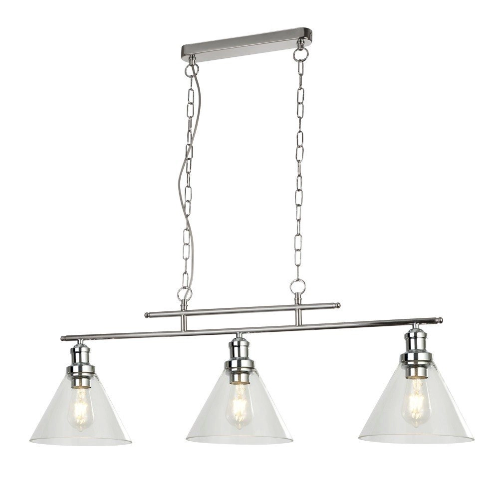 Hanglamp Pyramid 3-lichts grijs Hanglamp Pyramid 3-lichts grijs