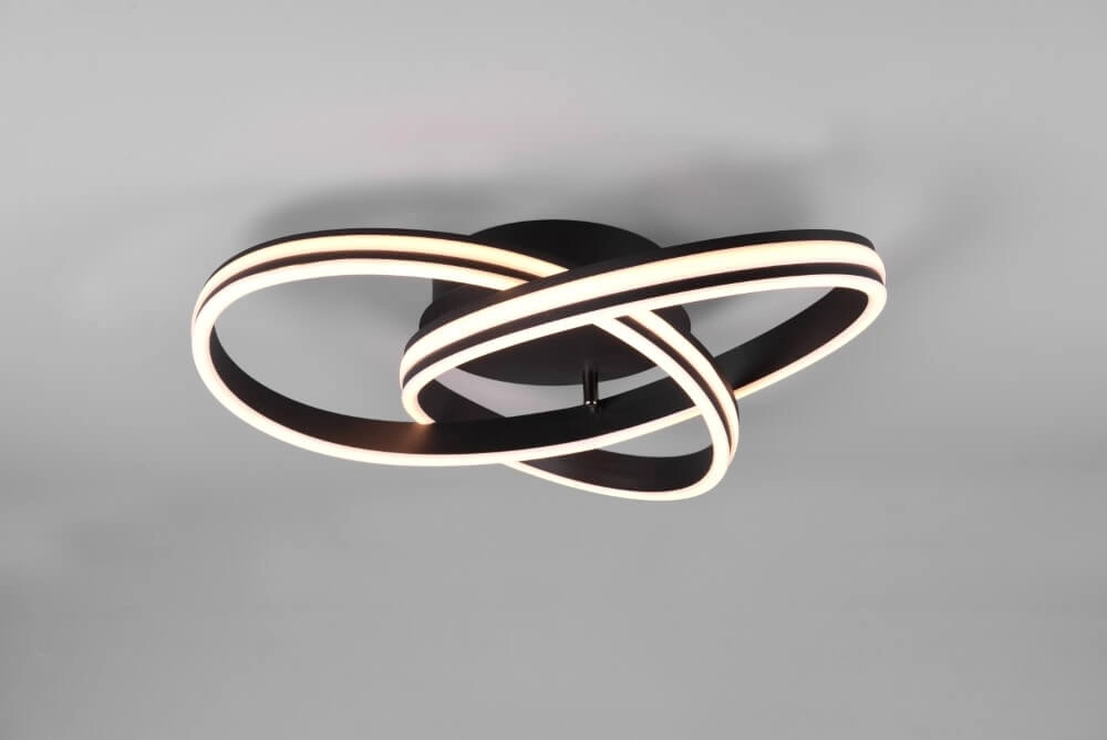 Plafonnière Nuria 59cm zwart Trio 4017807505184