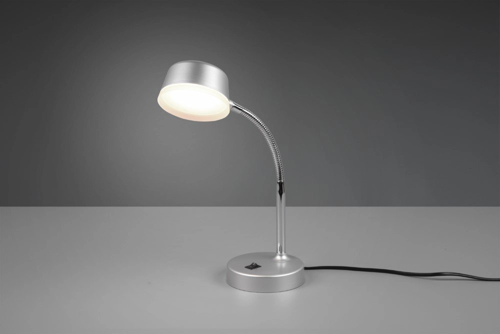 Led bureaulamp Kiko zilvergrijs Trio 4017807480993