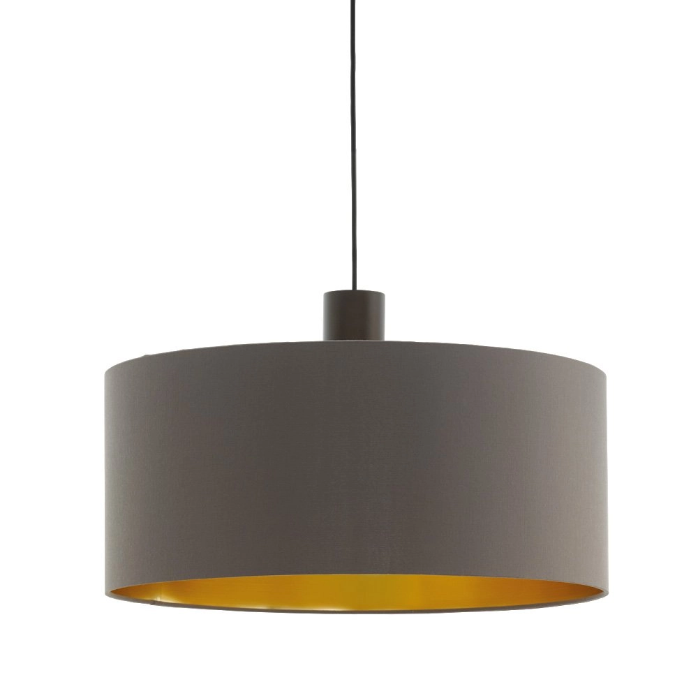Hanglamp Concessa 1 53cm cappuccino met goud Hanglamp Concessa 1 53cm cappuccino met goud
