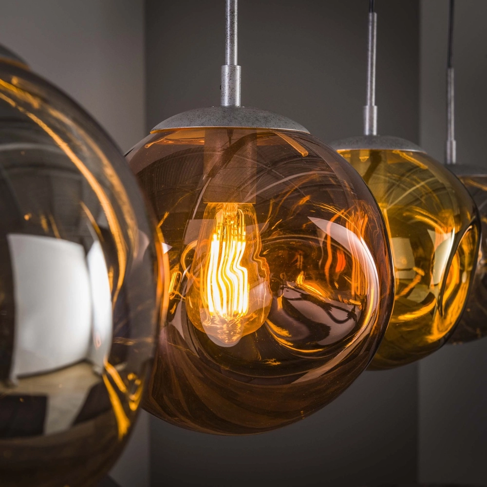 Glazen hanglamp Stellar 4-lichts - Ø 25cm Lyora 8716803511668