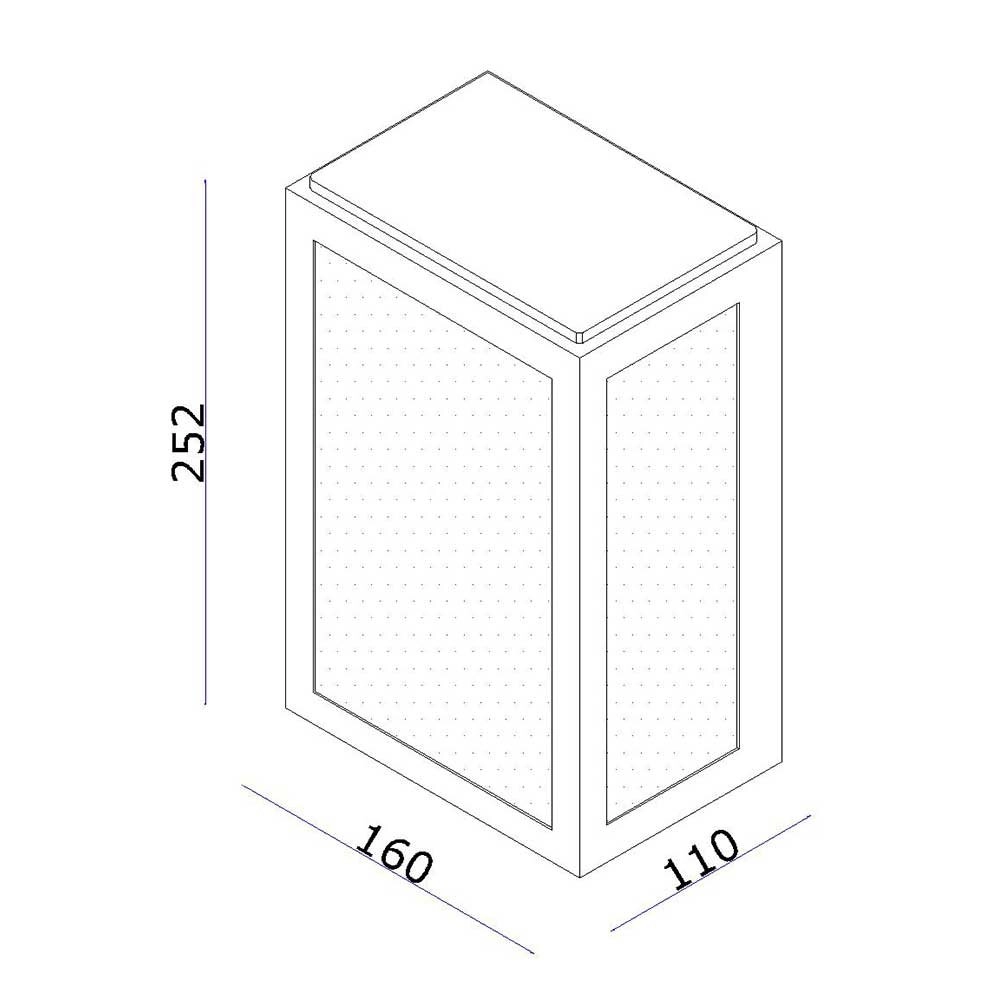 Buitenlamp landelijke stijl Rowin 25cm Artdelight 8719831730087