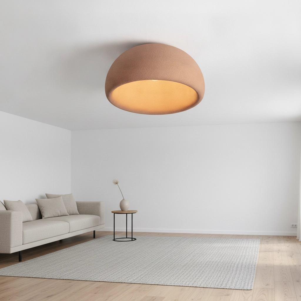 Moderne plafondlamp Davo terracotta Ø 50cm