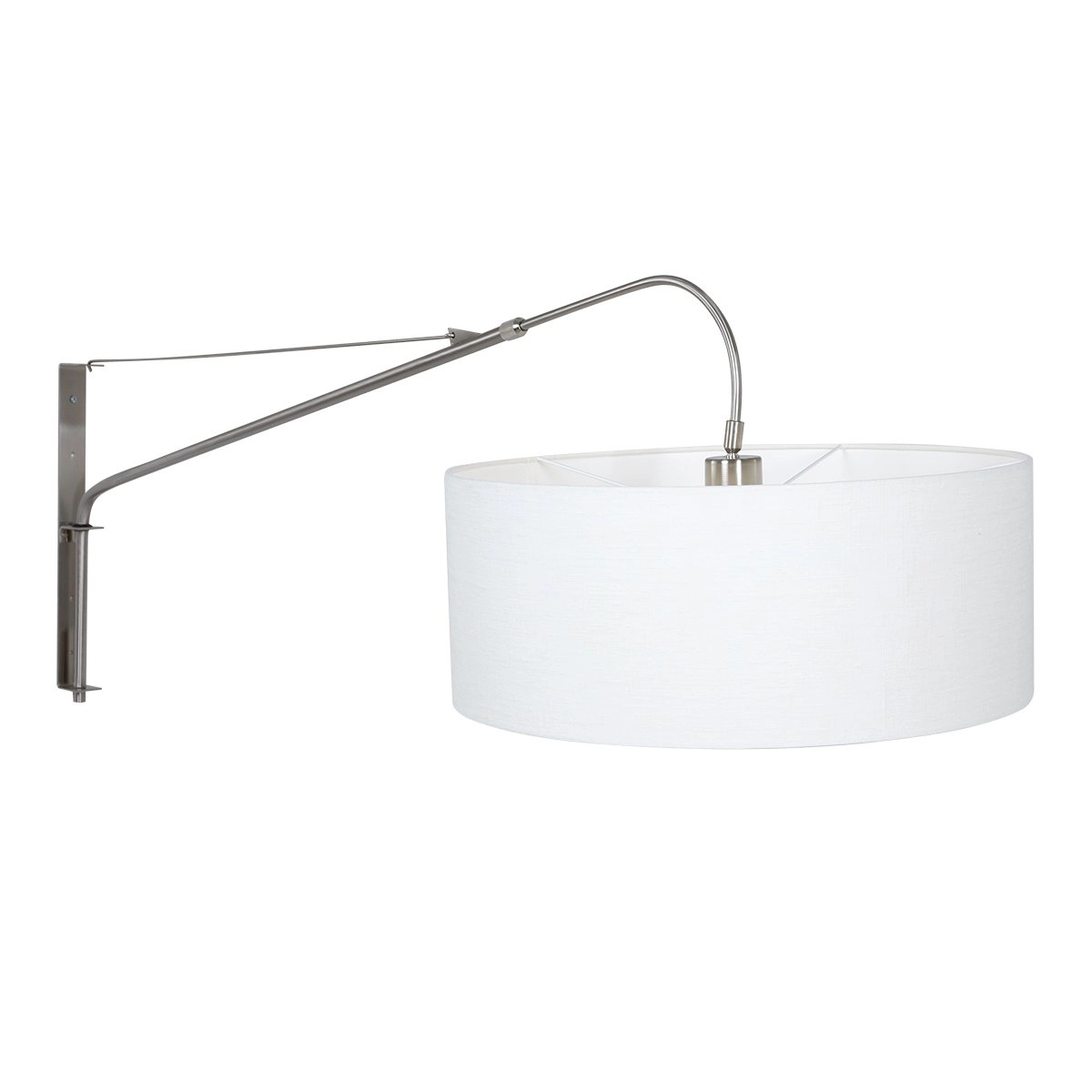 RVS met witte leeslamp Gramineus Steinhauer 8712746132458