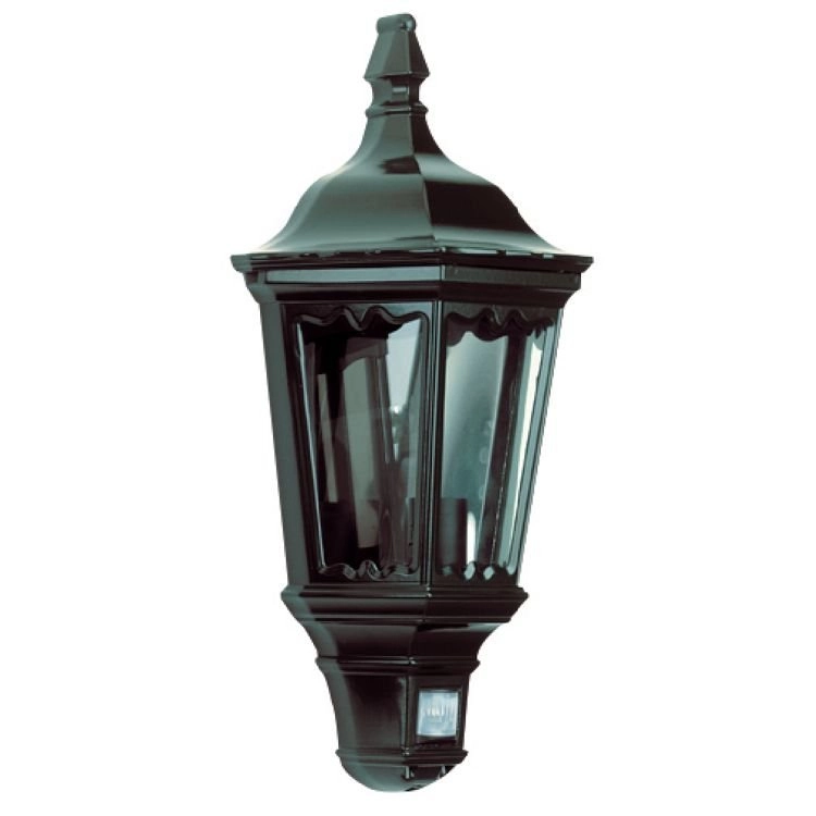 Buitenlamp Ancona met bewegingssensor - zwart