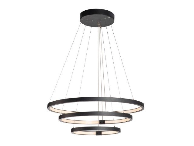 Led hanglamp One Triple 3-rings Ø 80cm dimbaar zwart