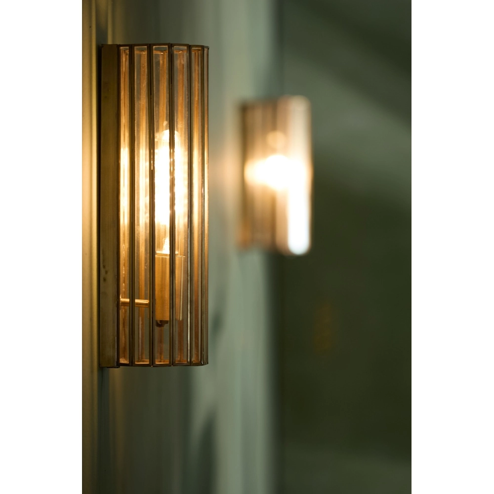 Industriele wandlamp StroBy brons 41cm Light & Living 8717807262280
