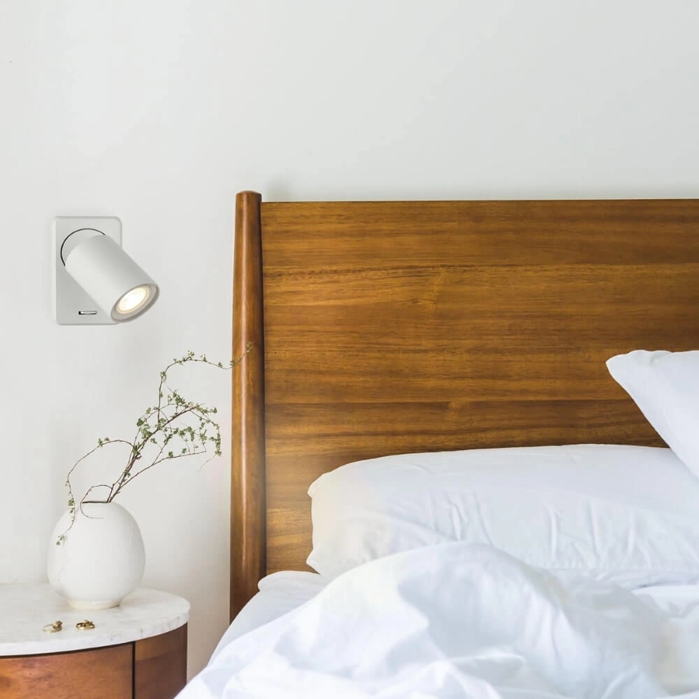 Plafondlamp Moon 1 wit Lyora