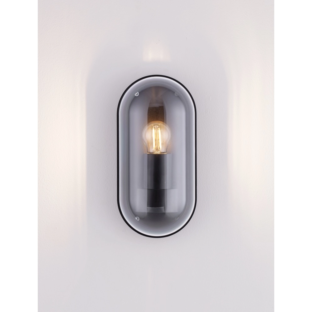 Ovale wandlamp Amel klassiek antraciet Lyora 5212017449382