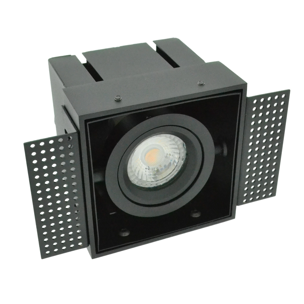 Trimless inbouwspot Sablons zwart Searchlight 5053423185224