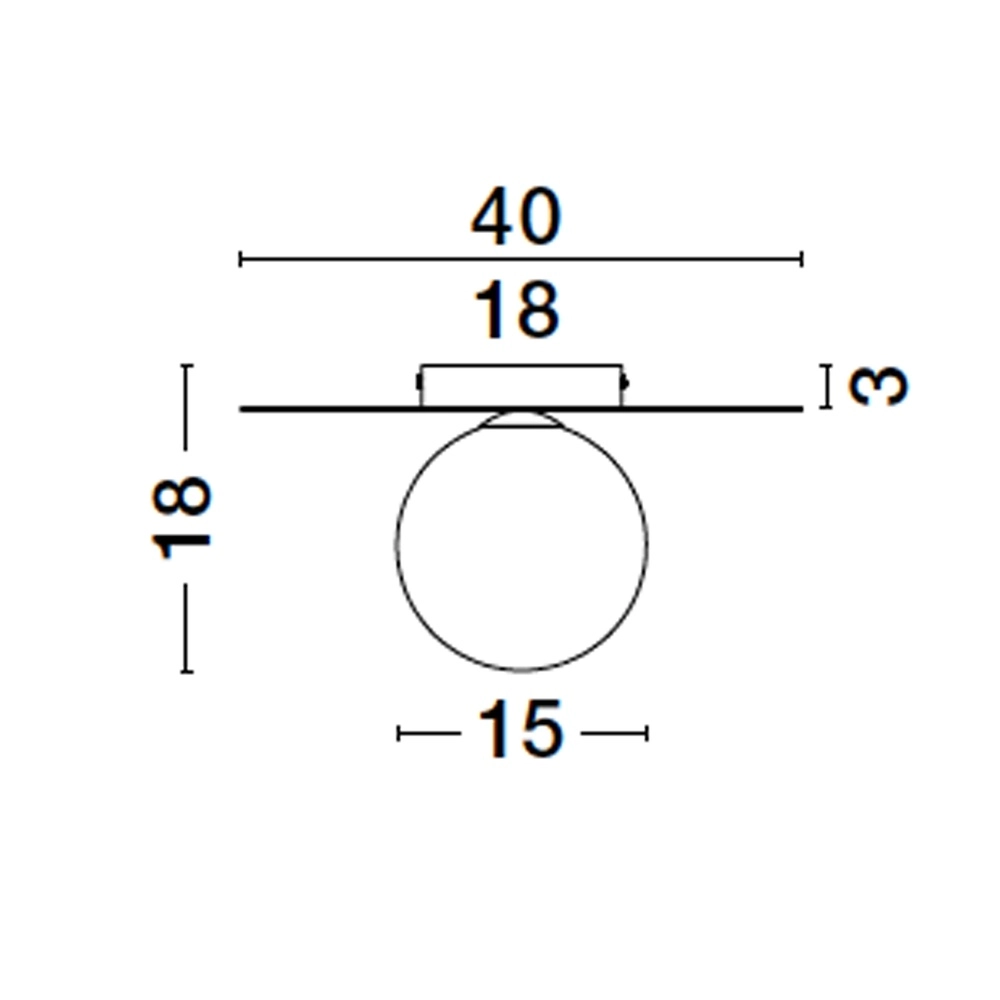 Plafondlamp Indigo goud Ø 40cm Lyora 5212017436160