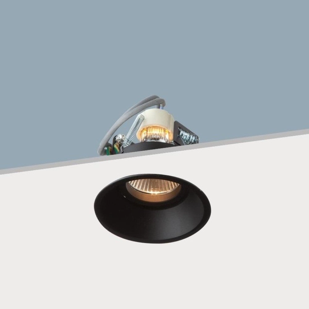 Zwarte inbouwspot Candice Ø 8,5cm Artdelight 8719831735228