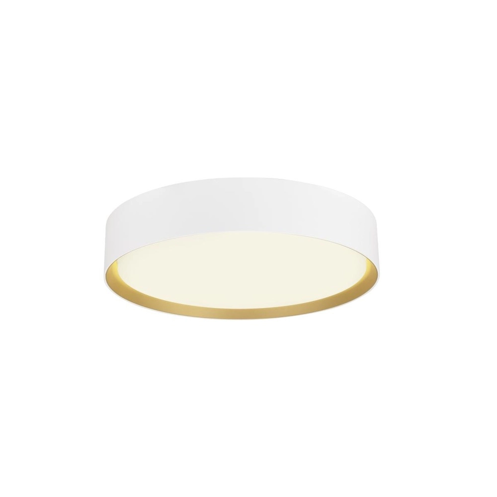 Plafondlamp Decona Ø 30cm wit met goud - 3000K/4000K SLV 4024163302975