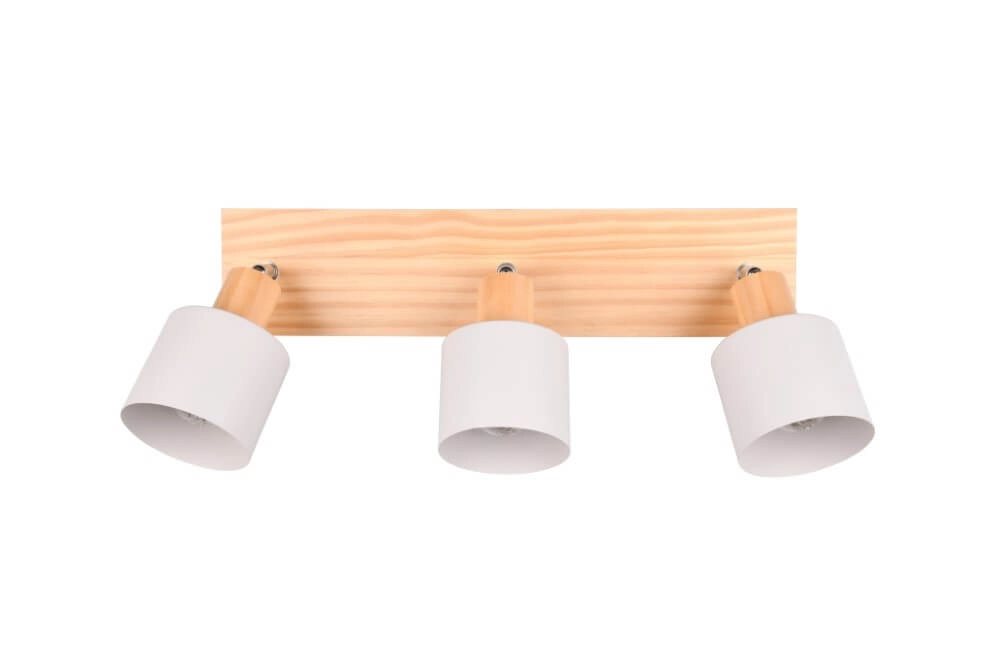 3-lichts plafondlamp Shanti met houtlook Trio 4017807615739