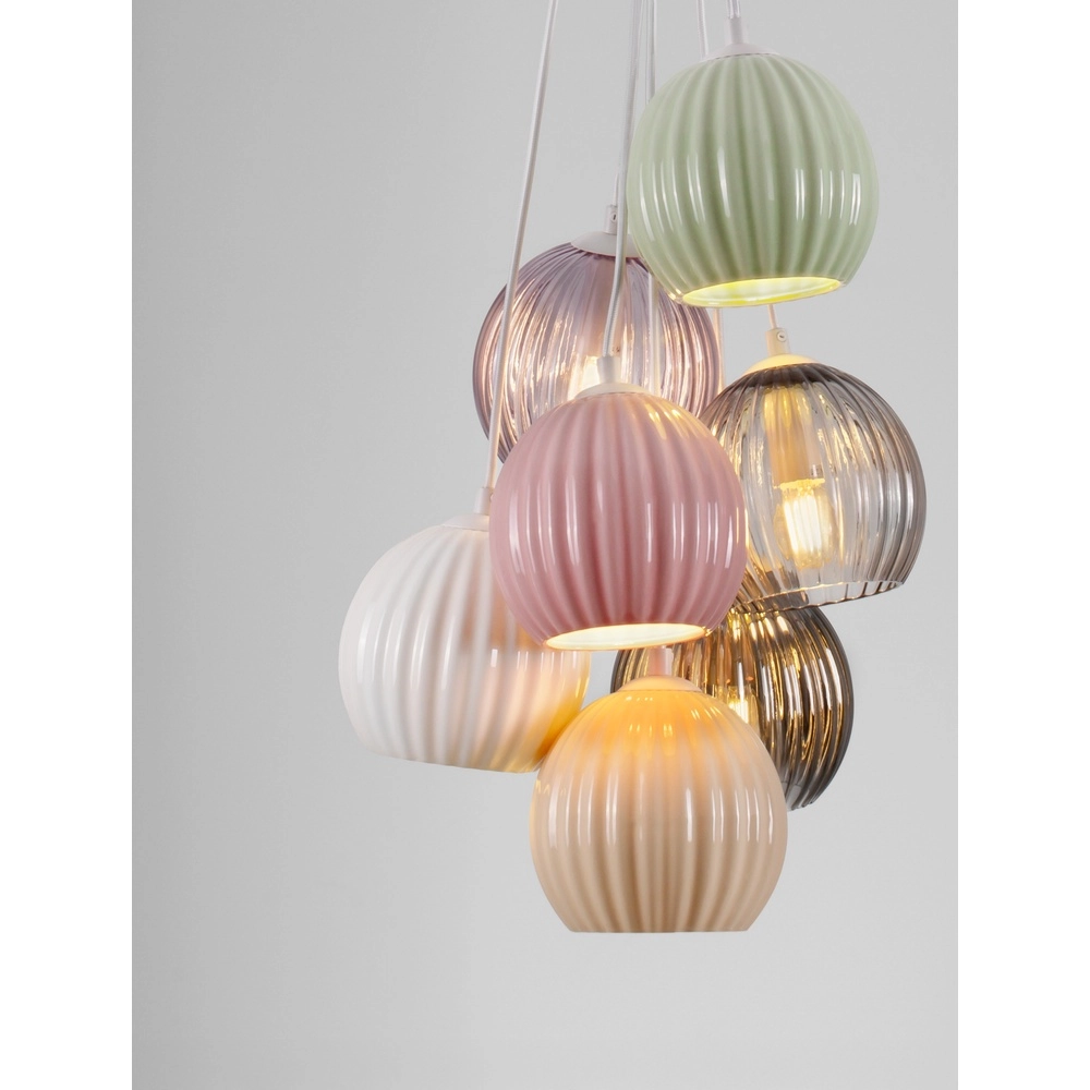 Colored pendant lamp Meline 7-light Lyora 5212017474001
