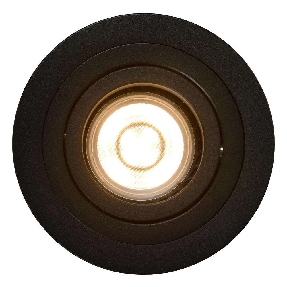 Inbouwspot Tube zwart Ø 9,2cm Lucide 5411212221308