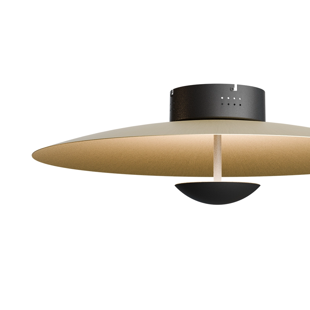 Plafondlamp Scala Ø 60cm zwart met goud Masterlight 8718121397405