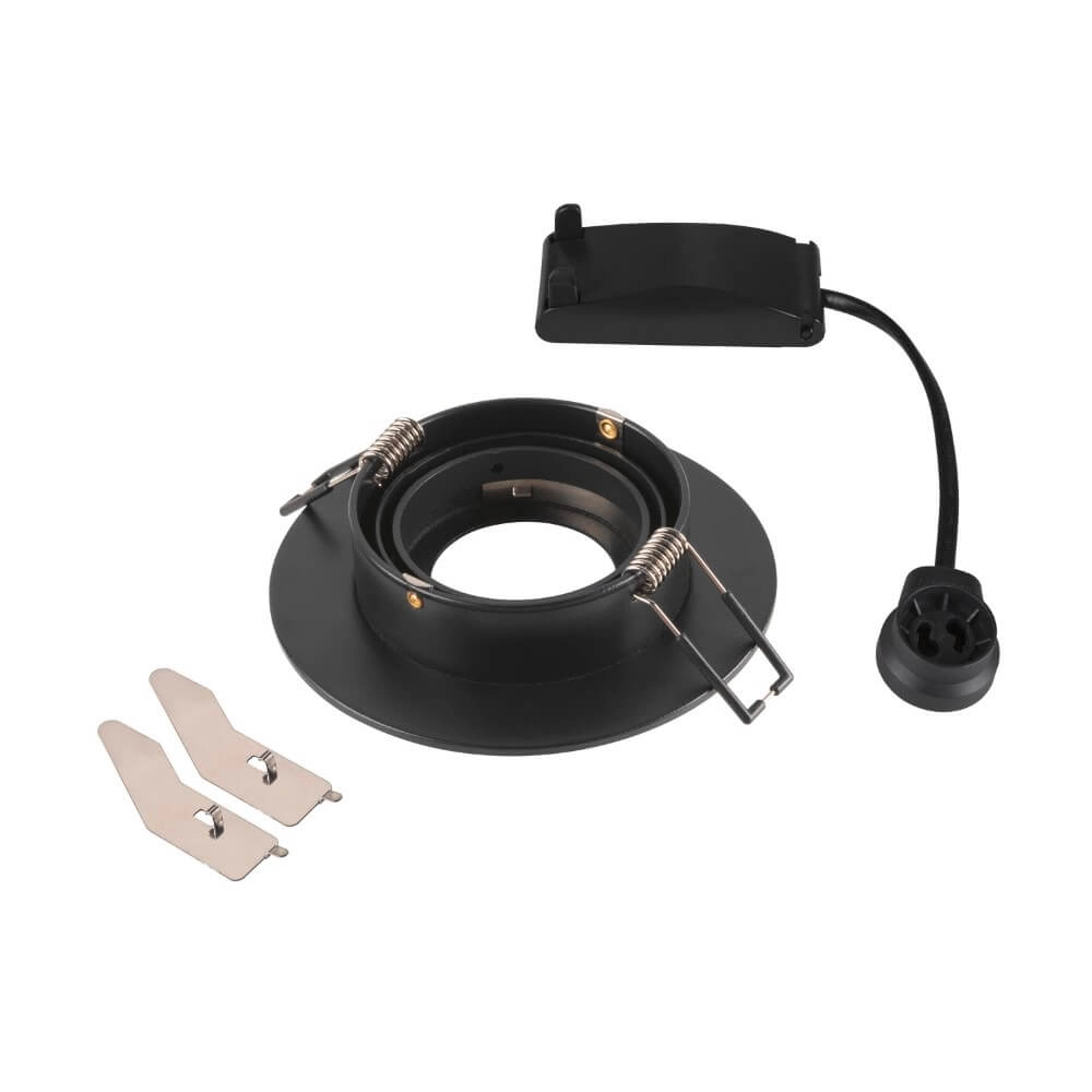 Inbouwspot New Tria 75 XL rond - zwart - GU10 SLV 4024163280563