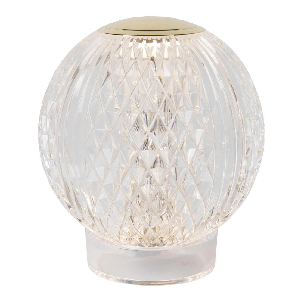 Gouden tafellampje Cintra oplaadbaar Ø 11cm - 2700K Lucide 5411212134493