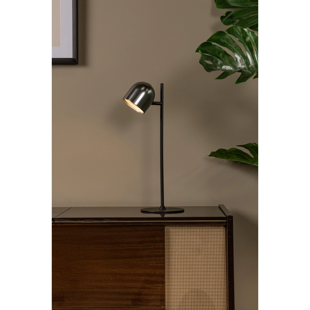 Oplaadbare tafellamp Skanska Rech metaalgrijs Lucide 5411212032126