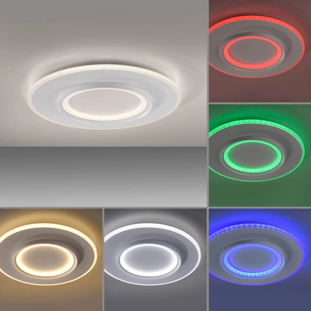 Witte plafondlamp Q-Kalina instelbaar Paul Neuhaus 4012248385975