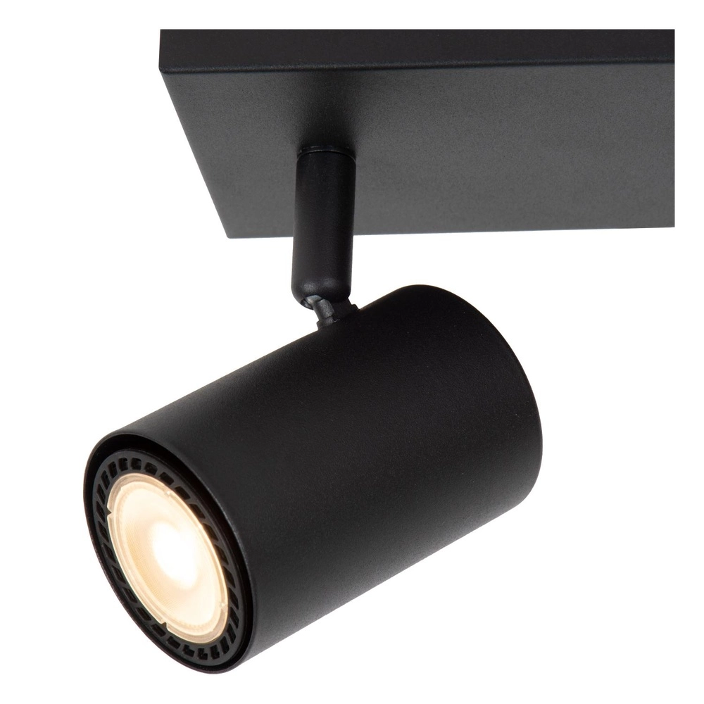 Plafondlamp Amigo 2-lichts zwart Lucide 5411212531018