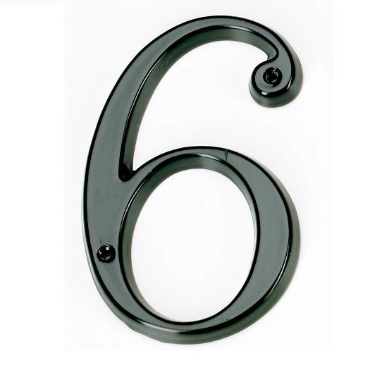 Huisnummer Address 6 zwart KS Verlichting 8714732585644