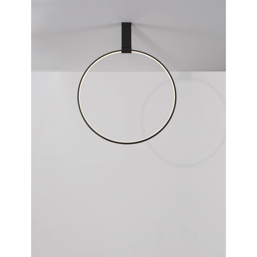 Design plafondlamp Garve zwart Ø 60cm Lyora 5212017431813