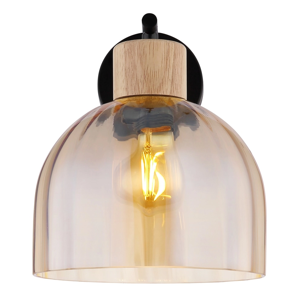 Wandlamp Swanson zwart Globo 9007371586646