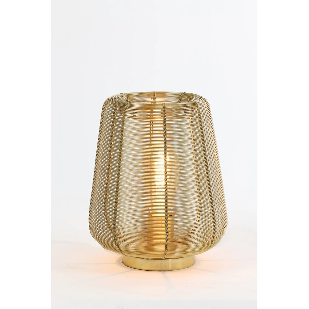 Gouden tafellamp Adeta Ø 22cm Light & Living 8717807600921