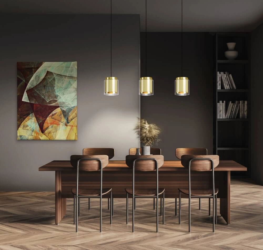 Eettafellamp Lagunitas goud met glas Eglo 9002759996543