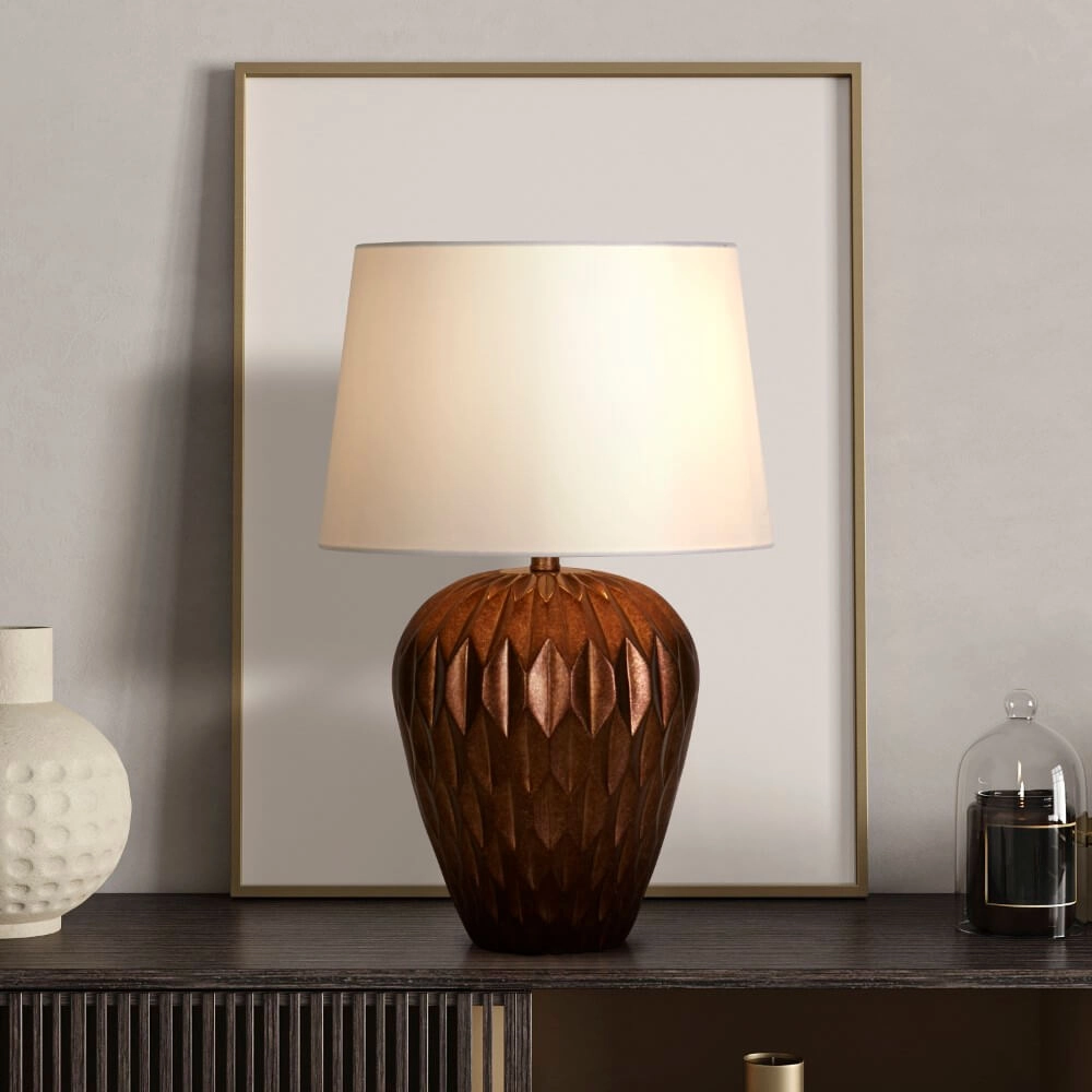 Schemerlamp Rosetta brons Searchlight 5053423274027