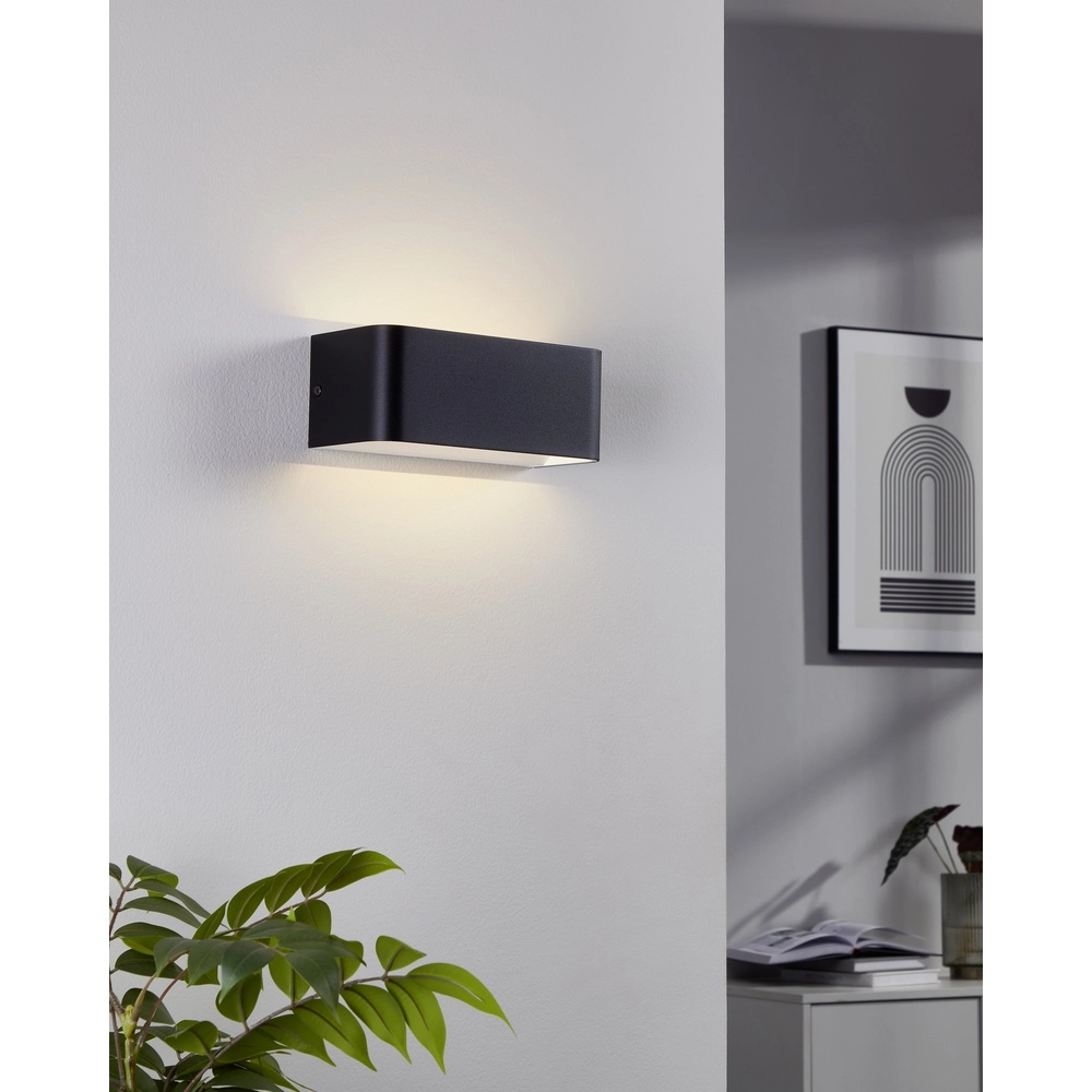 Led wandlamp Sania 4 20cm - zwart Eglo 9008606289868
