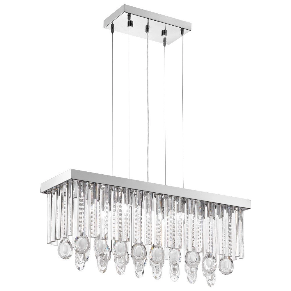 Hanglamp Calaonda 69cm 7-lichts met kristal Hanglamp Calaonda 69cm 7-lichts met kristal