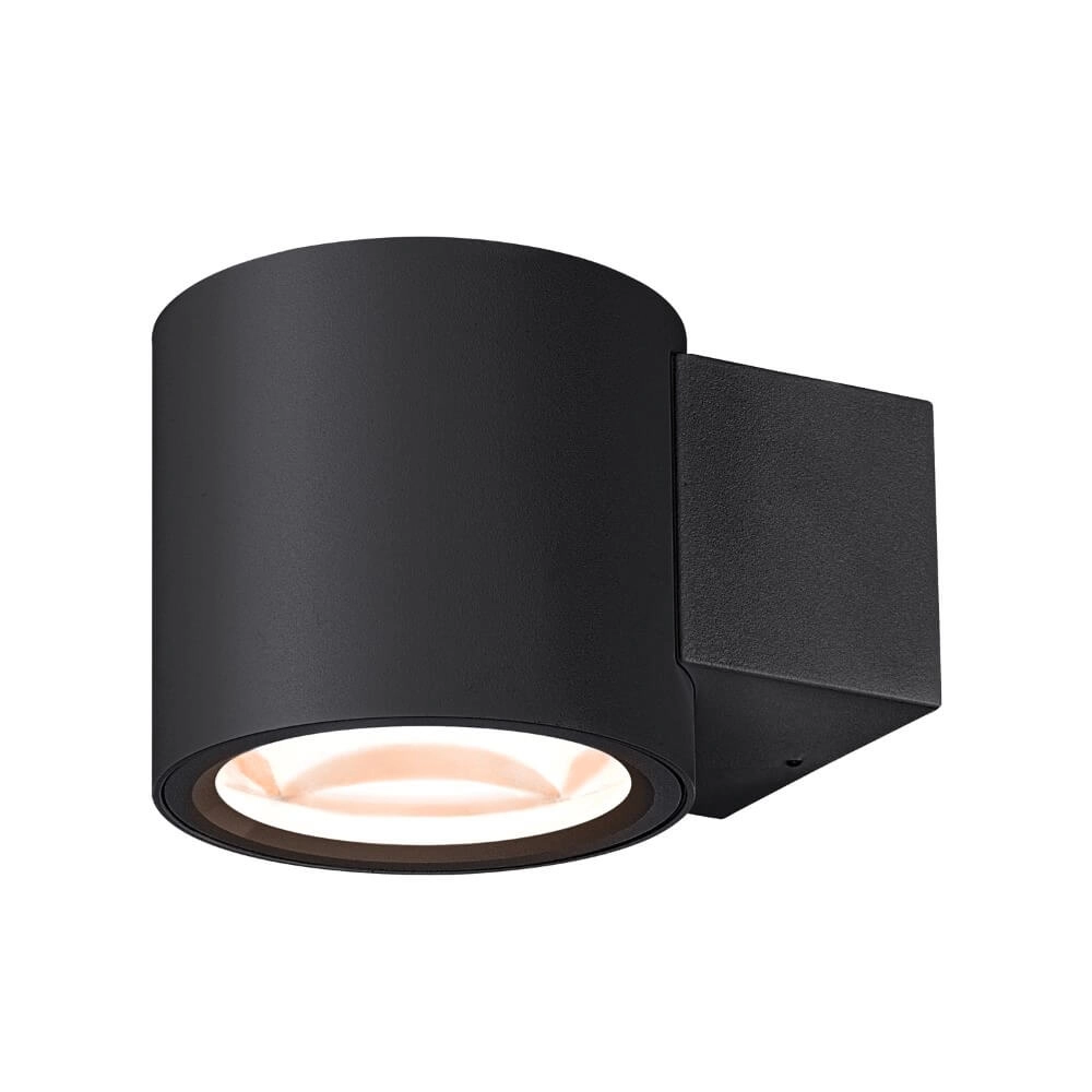 Dim-to-warm muurspot Oculus zwart Dim-to-warm muurspot Oculus zwart