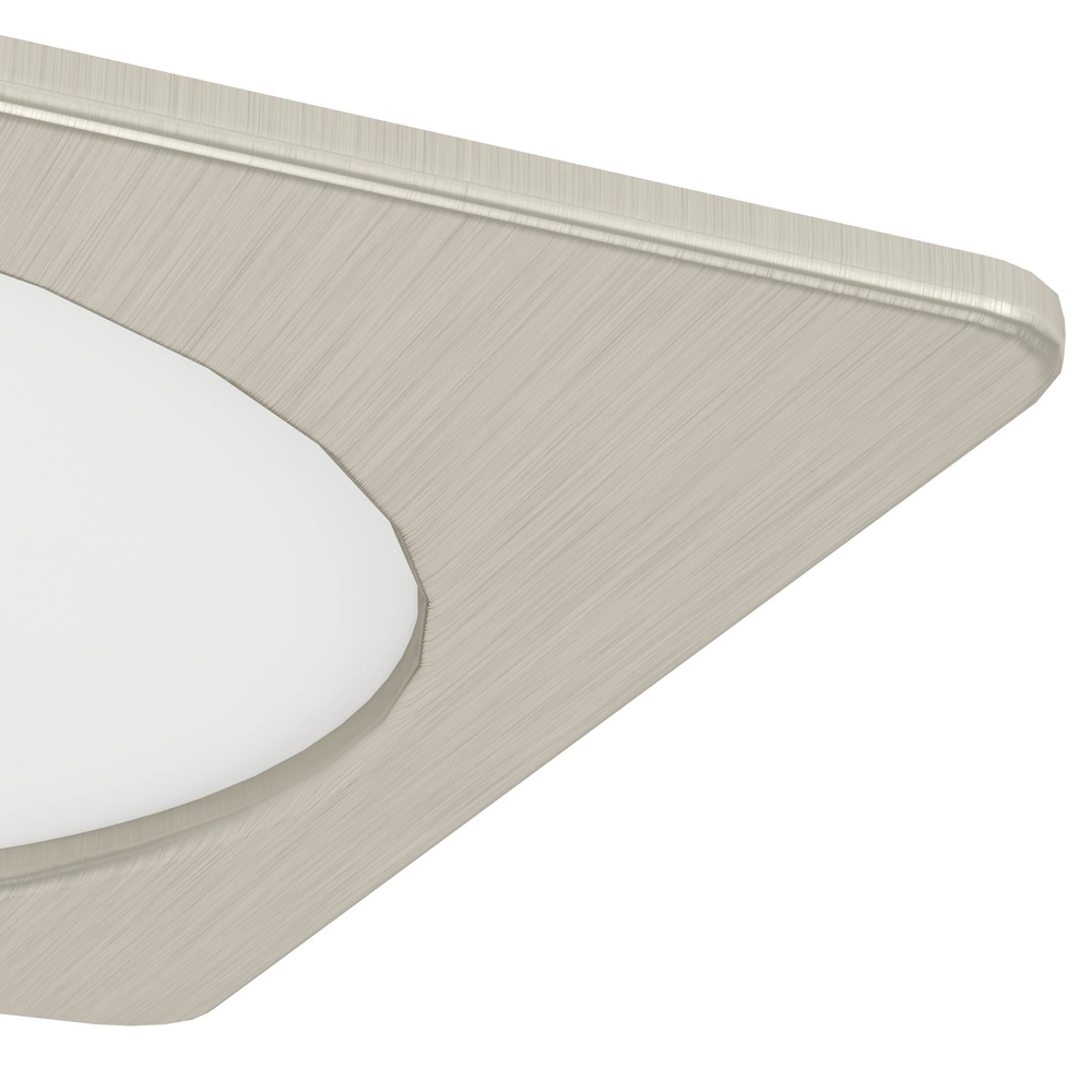 Inbouw lamp Fueva 6 vierkant - rvs - 16,6x16,6cm Eglo 9008606330881