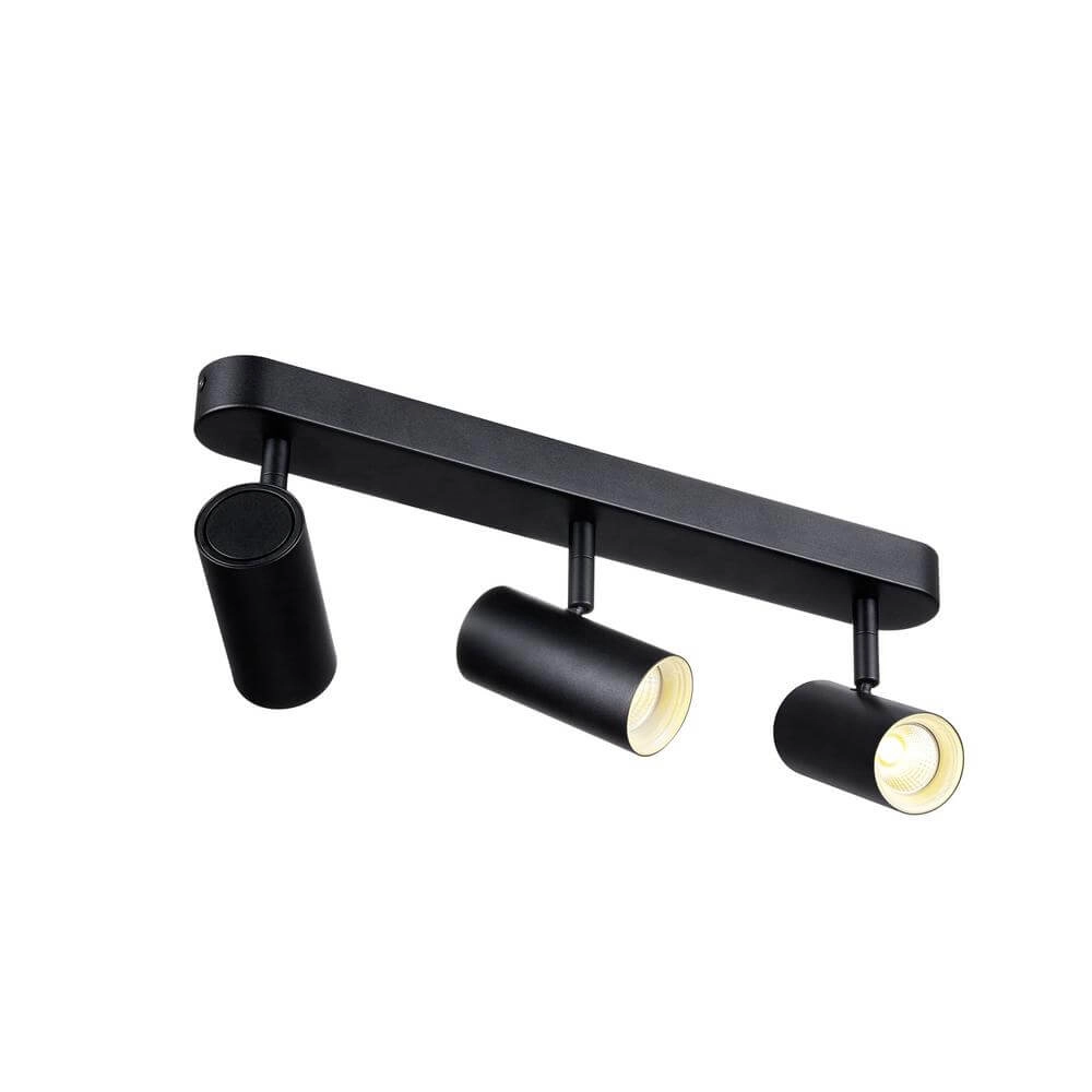 Opbouwspot Noblo zwart 3-lichts 3000K SLV 4024163300360