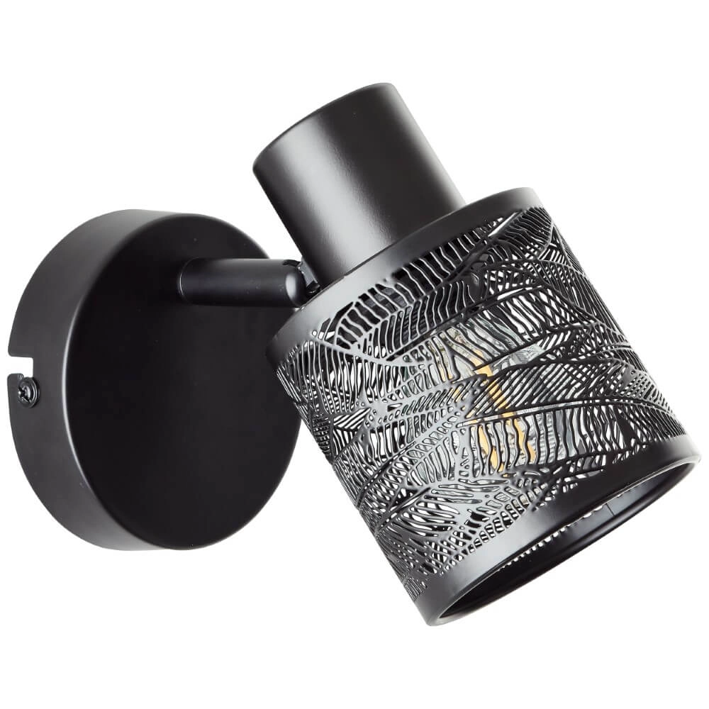 Zwart wandlampje Bano Brilliant 4004353413469