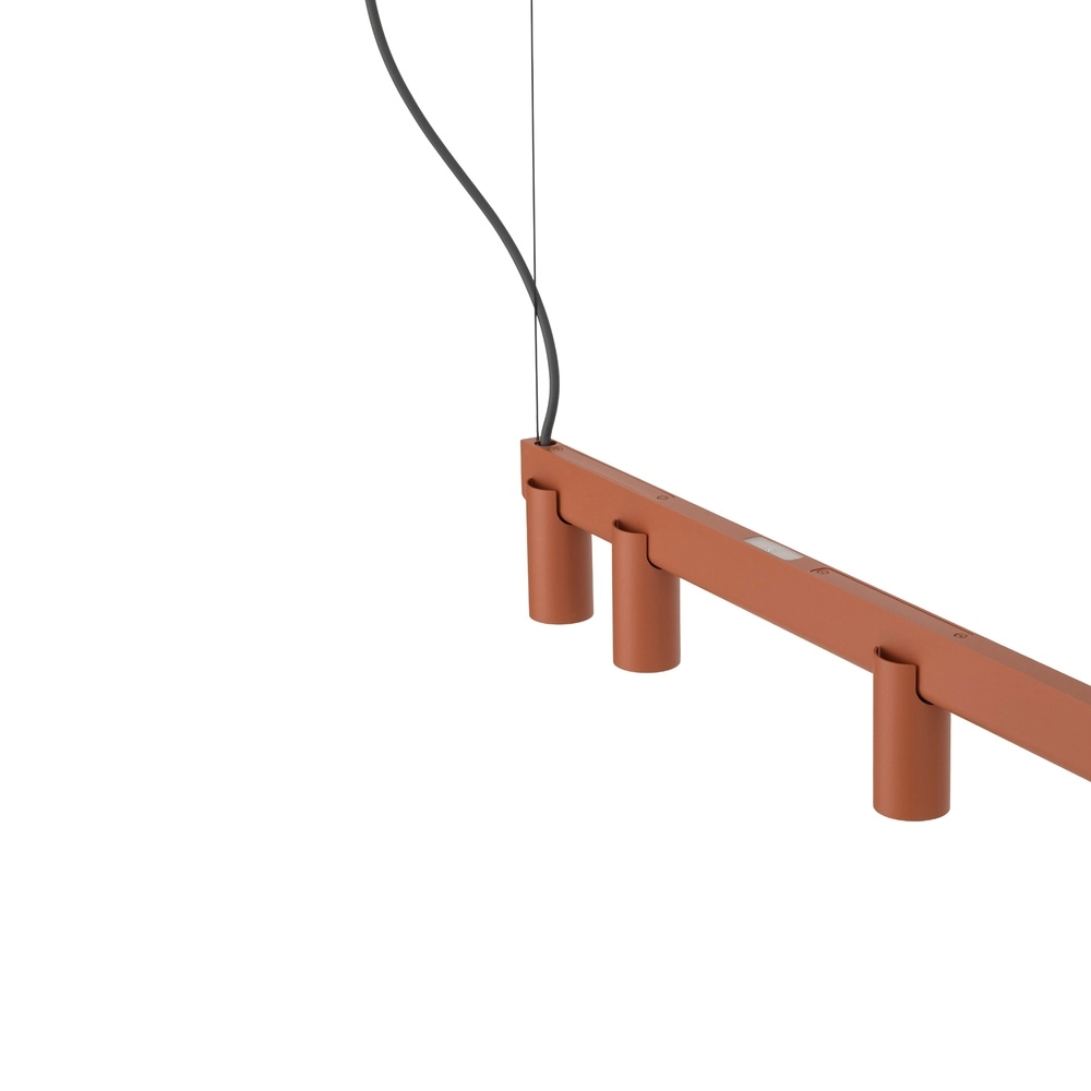 Design hanglamp Fourty 7-lichts terracotta Lyora 5903139124232