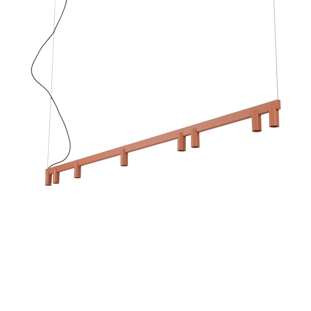 Design hanglamp Fourty 8-lichts terracotta