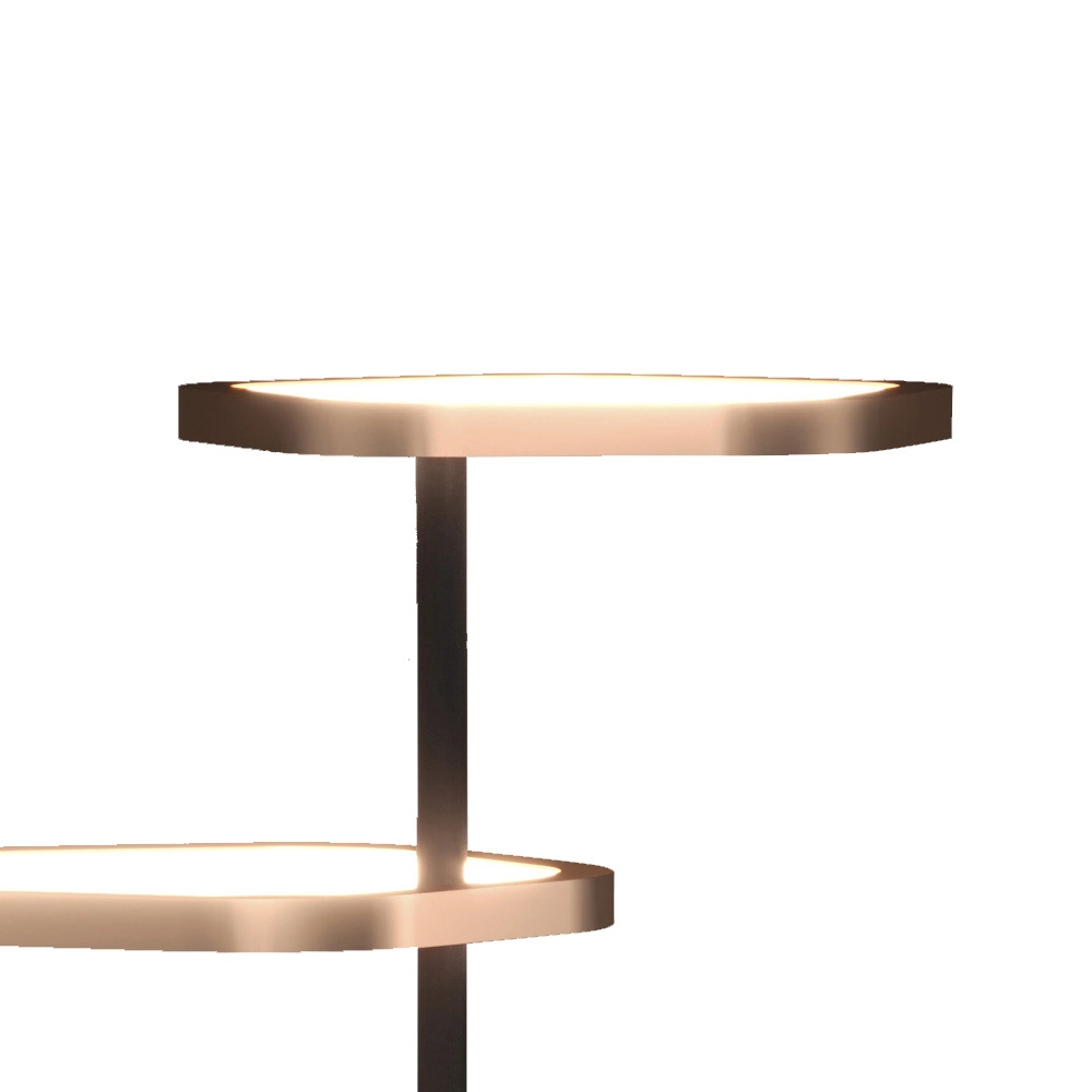 Unieke vloerlamp Estrella zwart met bruin Stars of Light 9008606357789