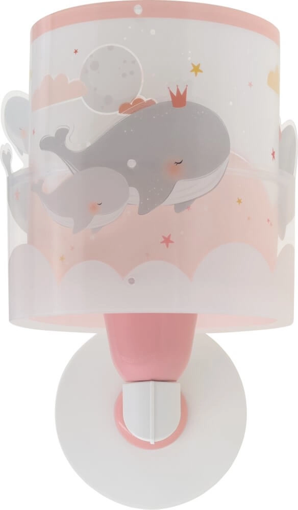 Roze wandlamp Whale Dalber 8420406611792