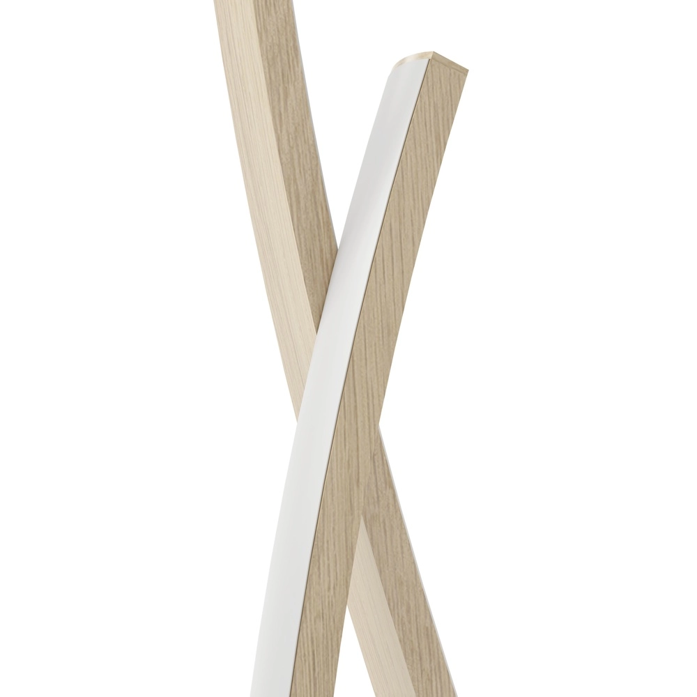 Led vloerlamp Grisolia 129cm - houtlook Eglo 9008606316229